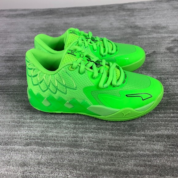 Puma LaMelo Ball MB.01 Lo "Green Gecko" Volt Grade School GS 377368-07 Brand New - Picture 3 of 11